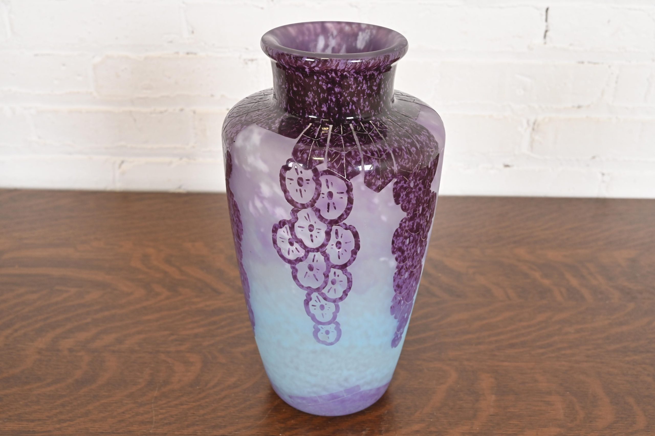 Art Deco Cameo Glass Vase by Charles Schneider for Le Verre Français, 1920s - Image 2