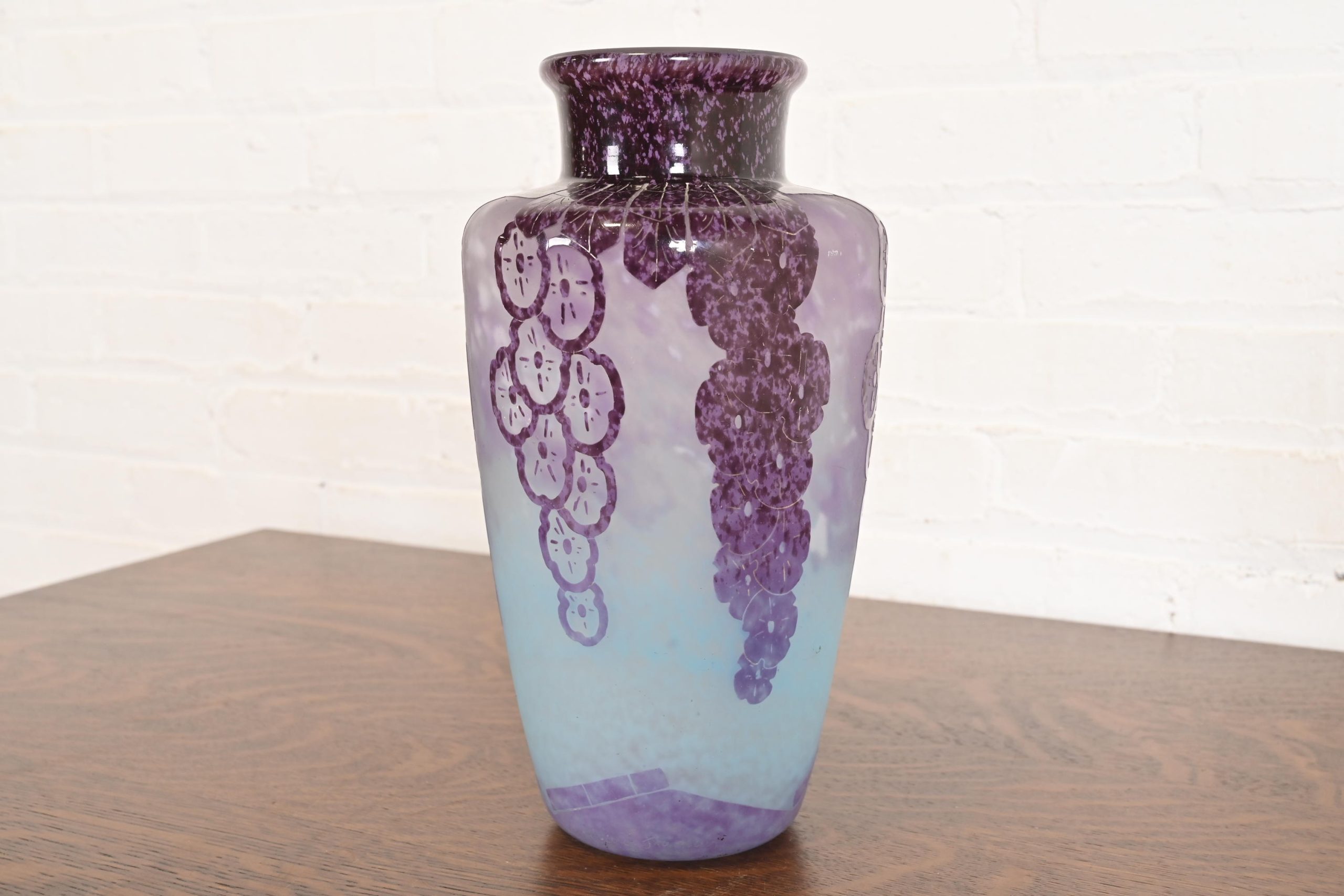 Art Deco Cameo Glass Vase by Charles Schneider for Le Verre Français, 1920s - Image 3