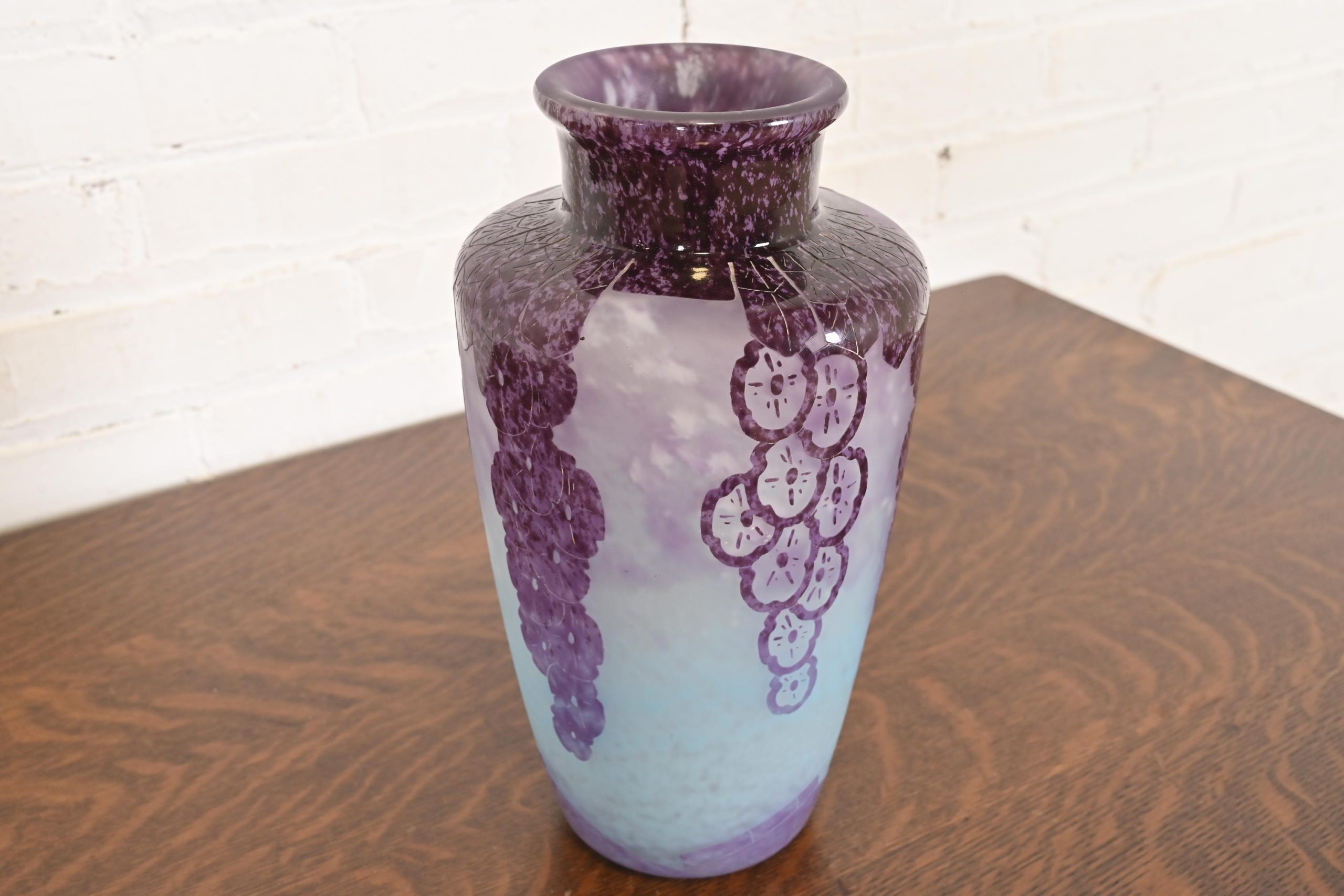 Art Deco Cameo Glass Vase by Charles Schneider for Le Verre Français, 1920s - Image 4