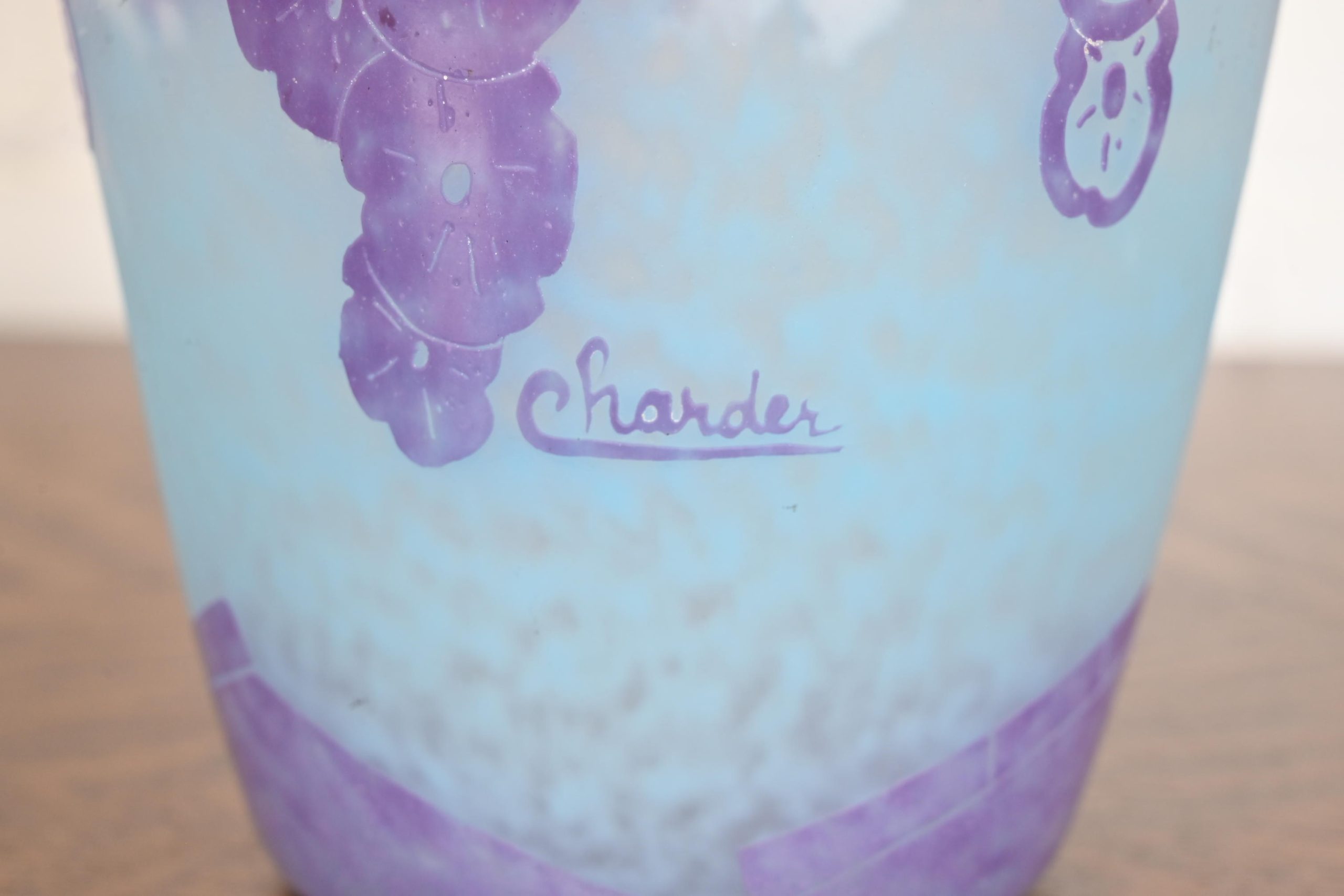 Art Deco Cameo Glass Vase by Charles Schneider for Le Verre Français, 1920s - Image 8