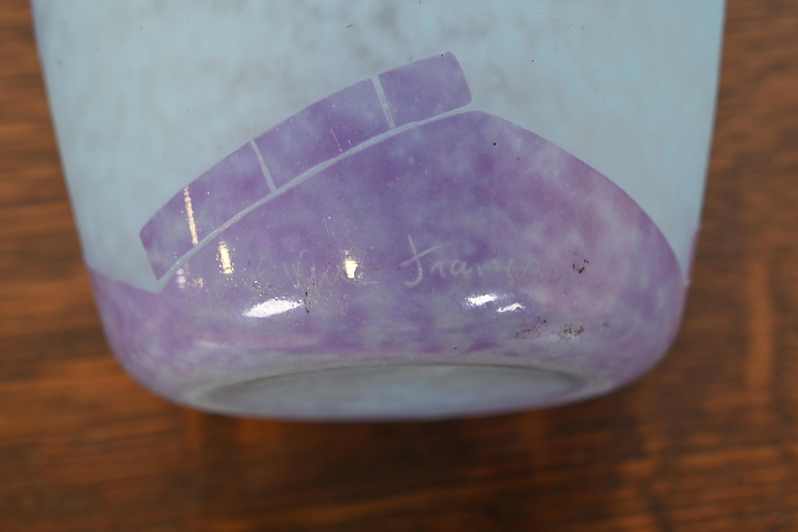 Art Deco Cameo Glass Vase by Charles Schneider for Le Verre Français, 1920s - Image 9