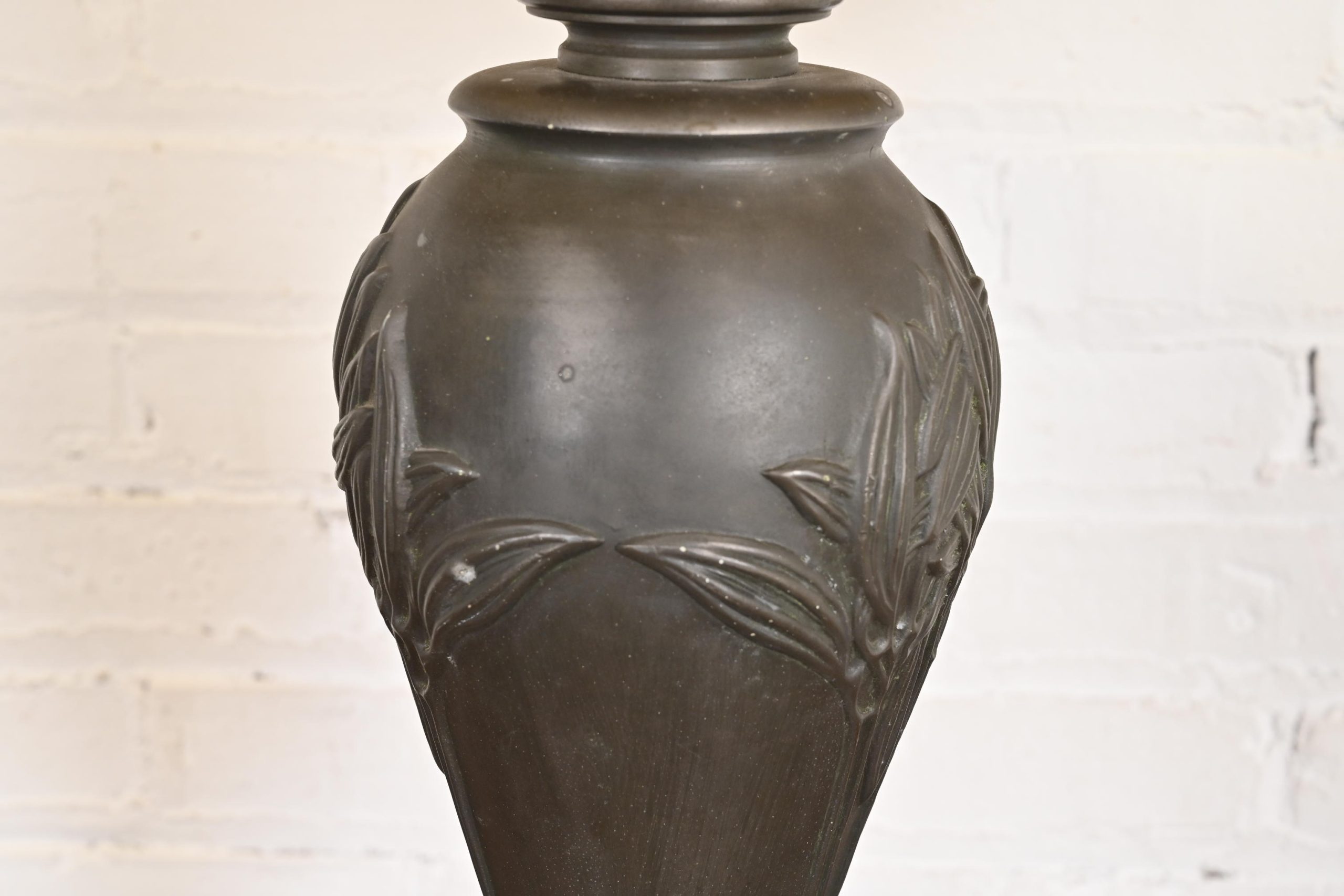Antique Art Nouveau Slag Glass Table Lamp in the Manner of Handel, Circa 1920s - Image 10