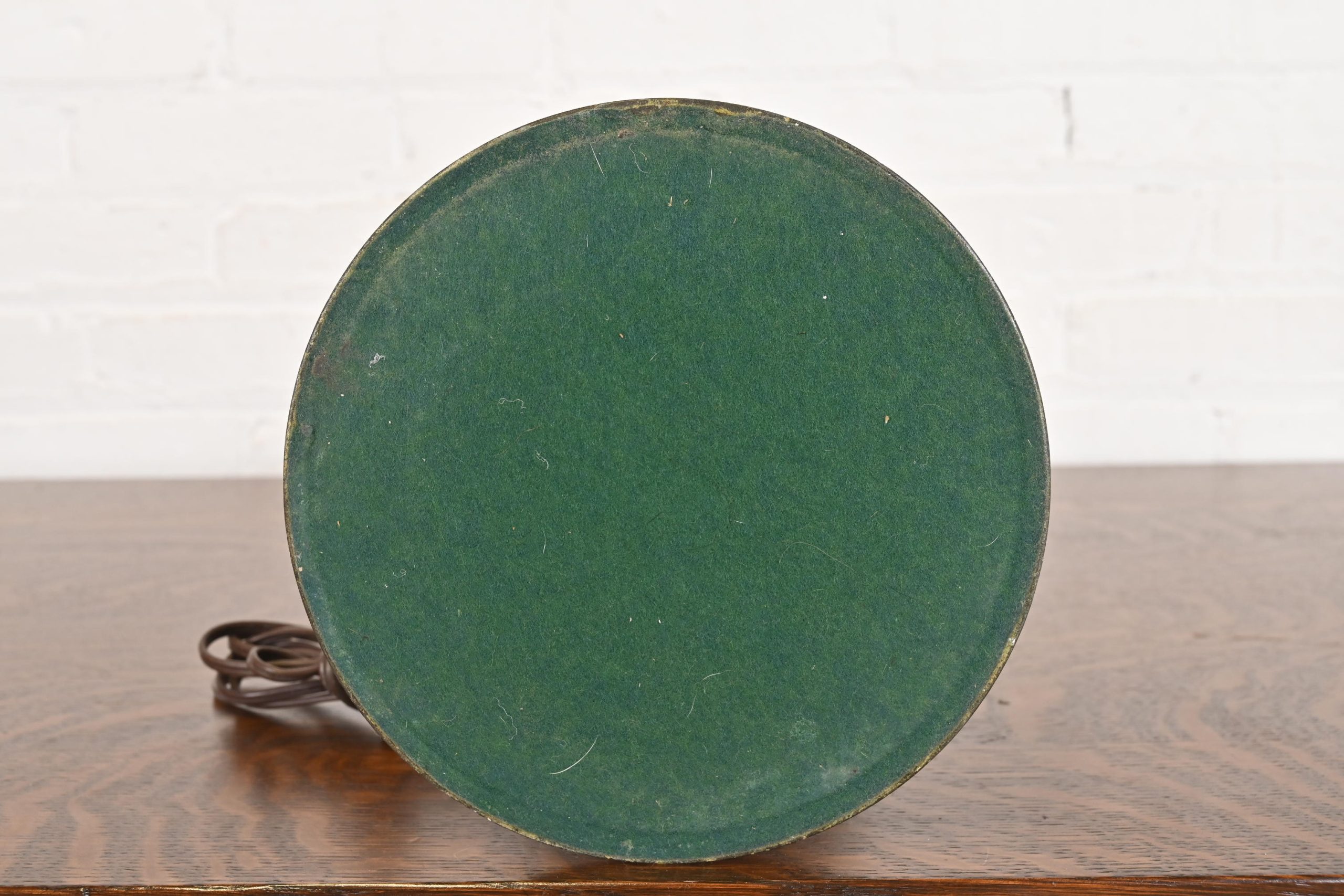 Antique Art Nouveau Slag Glass Table Lamp in the Manner of Handel, Circa 1920s - Image 13