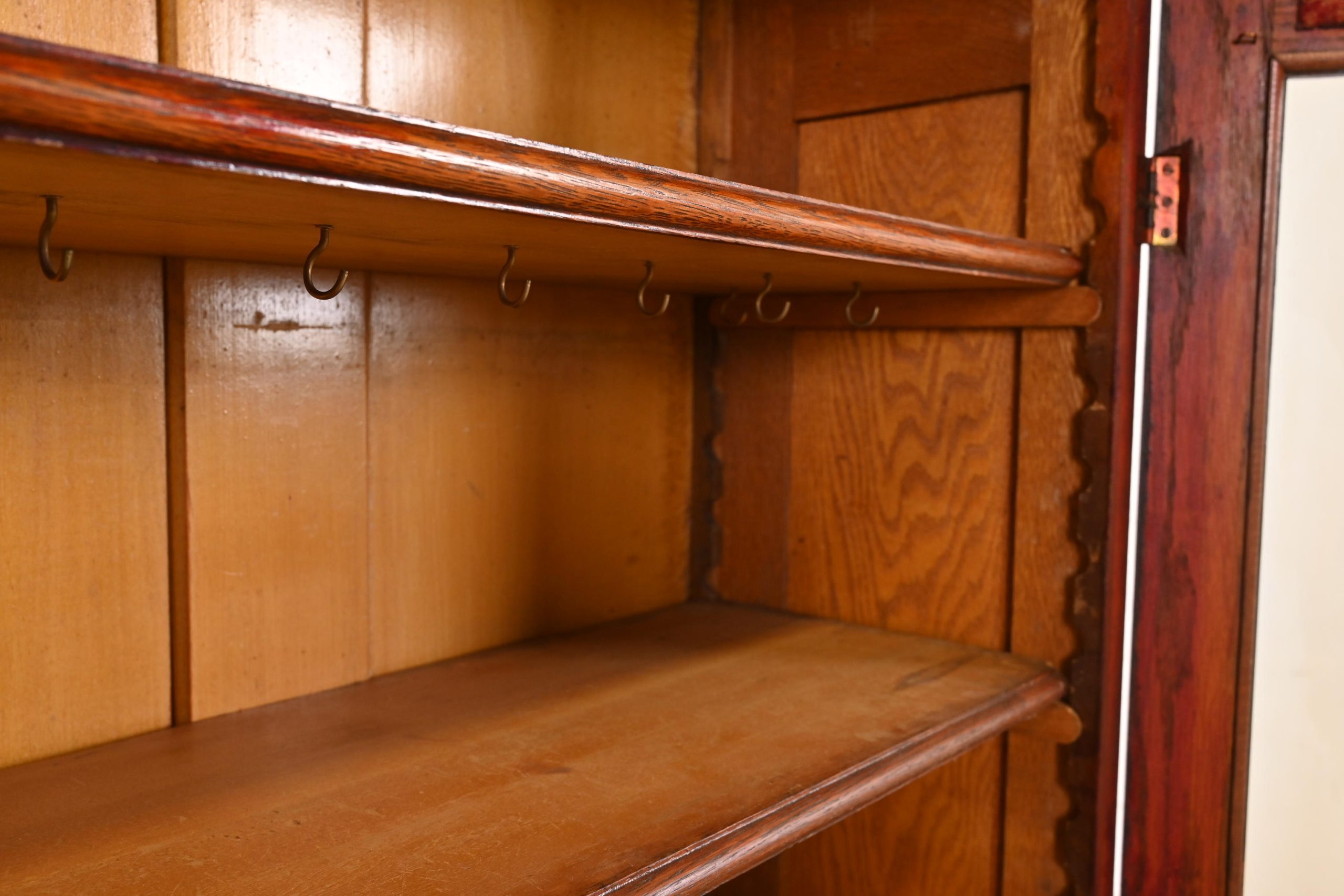 Herter Brothers Style Antique Eastlake Victorian Carved Walnut Bookcase Cabinet, Circa 1880s - Image 6