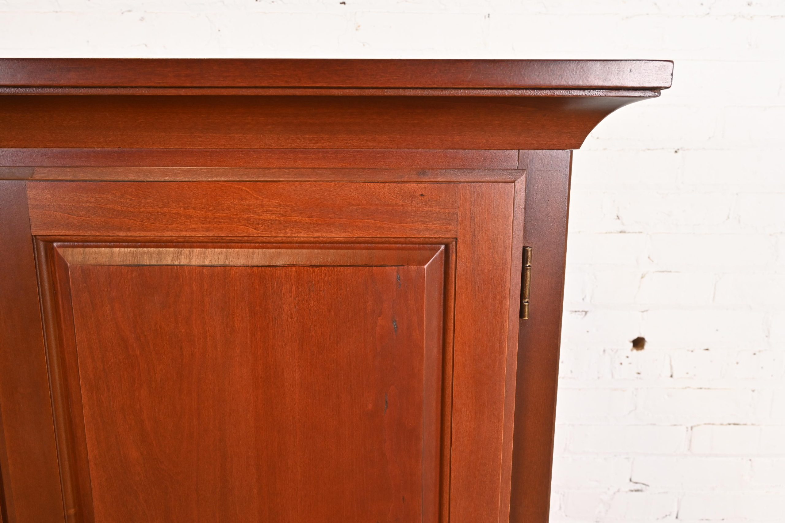 Thomasville Arts & Crafts Cherry Wood Armoire Dresser or Linen Press - Image 11
