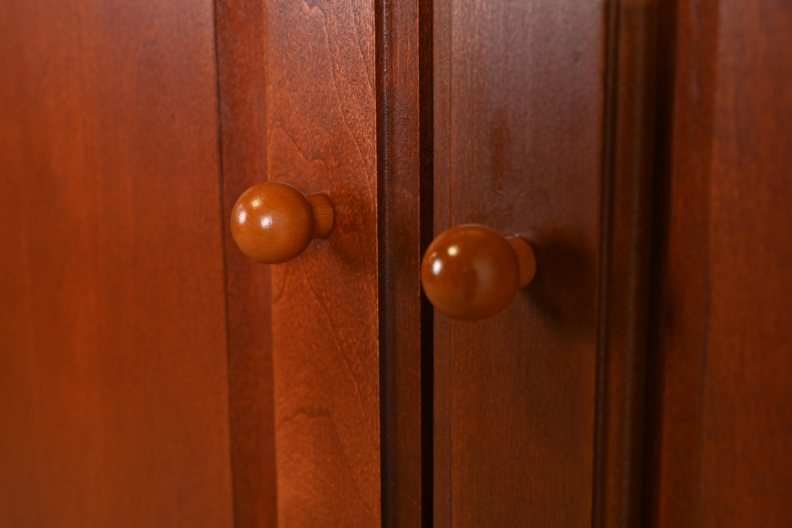 Thomasville Arts & Crafts Cherry Wood Armoire Dresser or Linen Press - Image 9