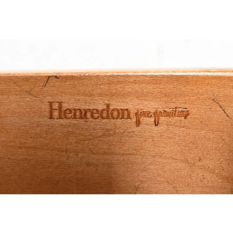 Henredon Mid-Century Hollywood Regency Chinoiserie Green Lacquered Bedside Chests, Newly Refinished - Image 10