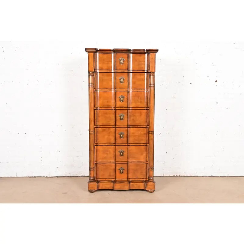 Drexel Heritage French Empire Carved Fruitwood Lingerie Chest or Semainier - Image 15