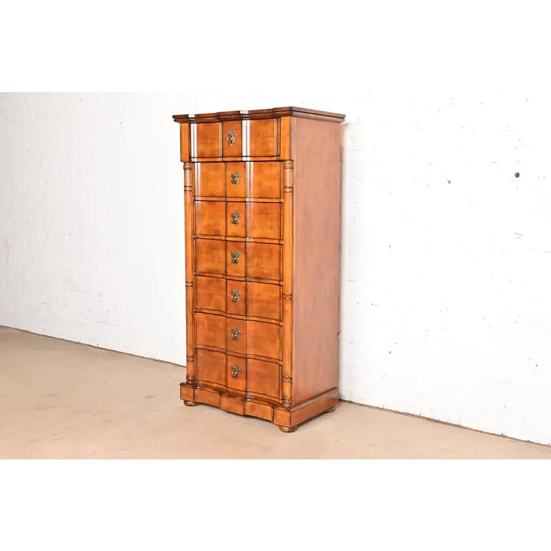 Drexel Heritage French Empire Carved Fruitwood Lingerie Chest or Semainier - Image 3
