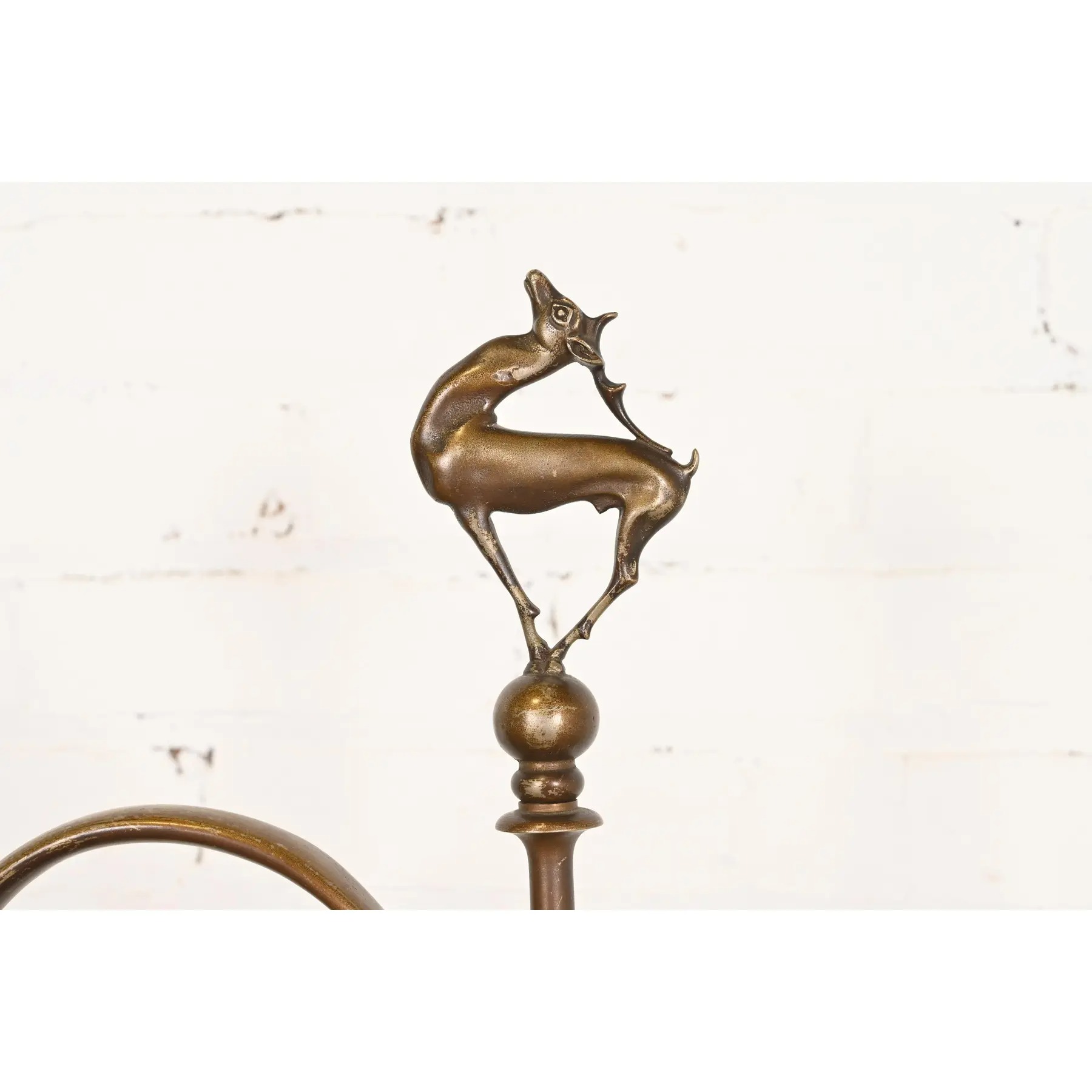 Louis Comfort Tiffany Furnaces Bronze Art Deco Floor Lamp With Wire Mesh Shade, 1920s - Image 5