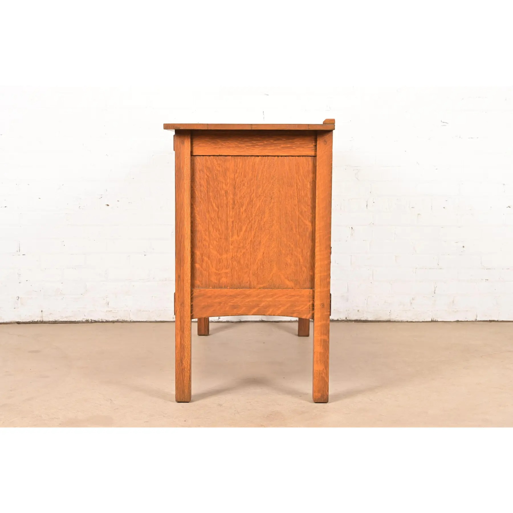 Stickley Brothers Style Antique Mission Oak Arts & Crafts Sideboard Buffet, Circa 1900 - Image 11