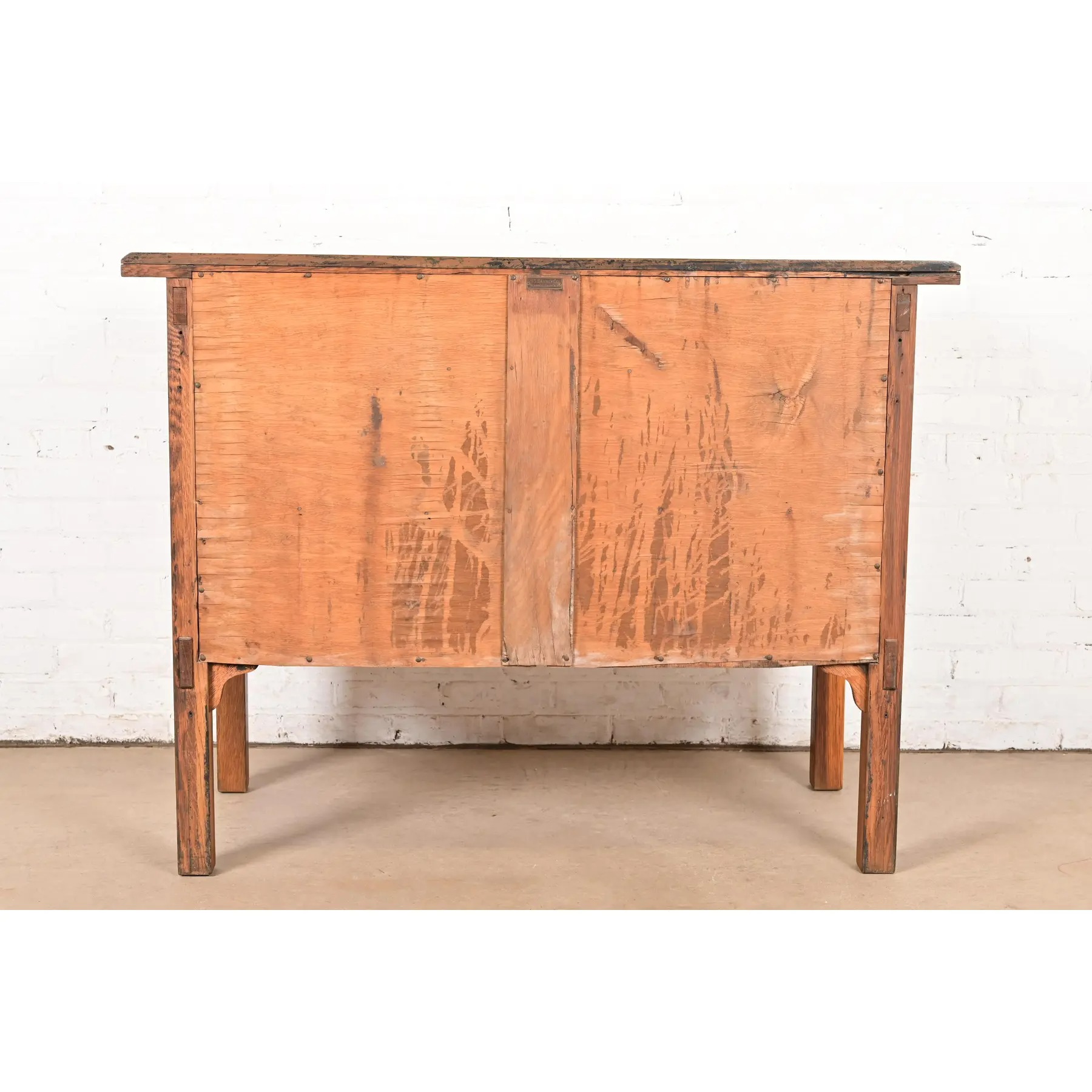 Stickley Brothers Style Antique Mission Oak Arts & Crafts Sideboard Buffet, Circa 1900 - Image 12