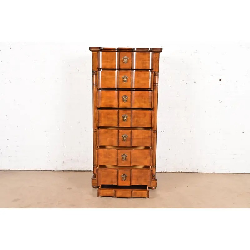 Drexel Heritage French Empire Carved Fruitwood Lingerie Chest or Semainier - Image 5