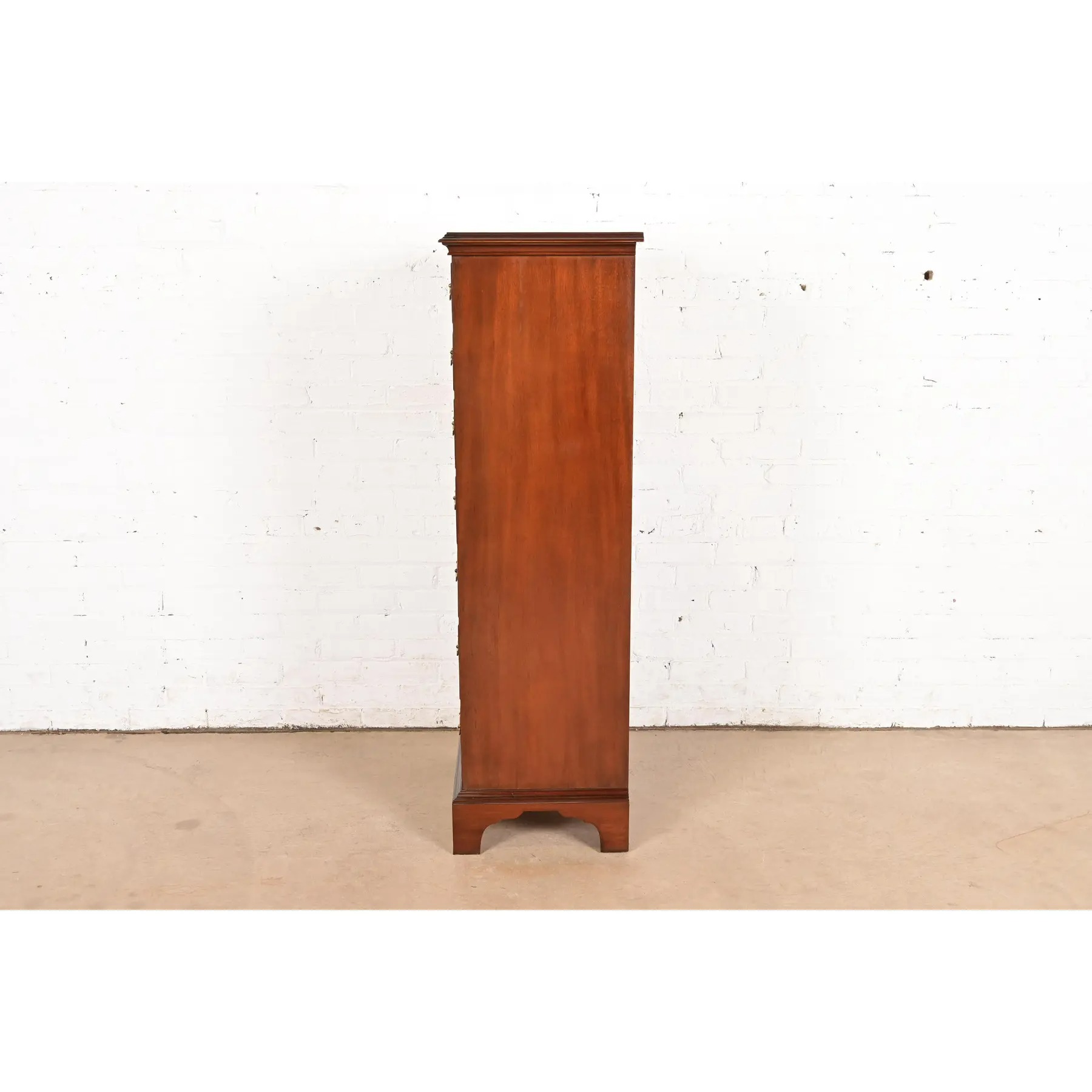 Councill Furniture Georgian Banded Mahogany Lingerie Chest or Semainier - Image 13