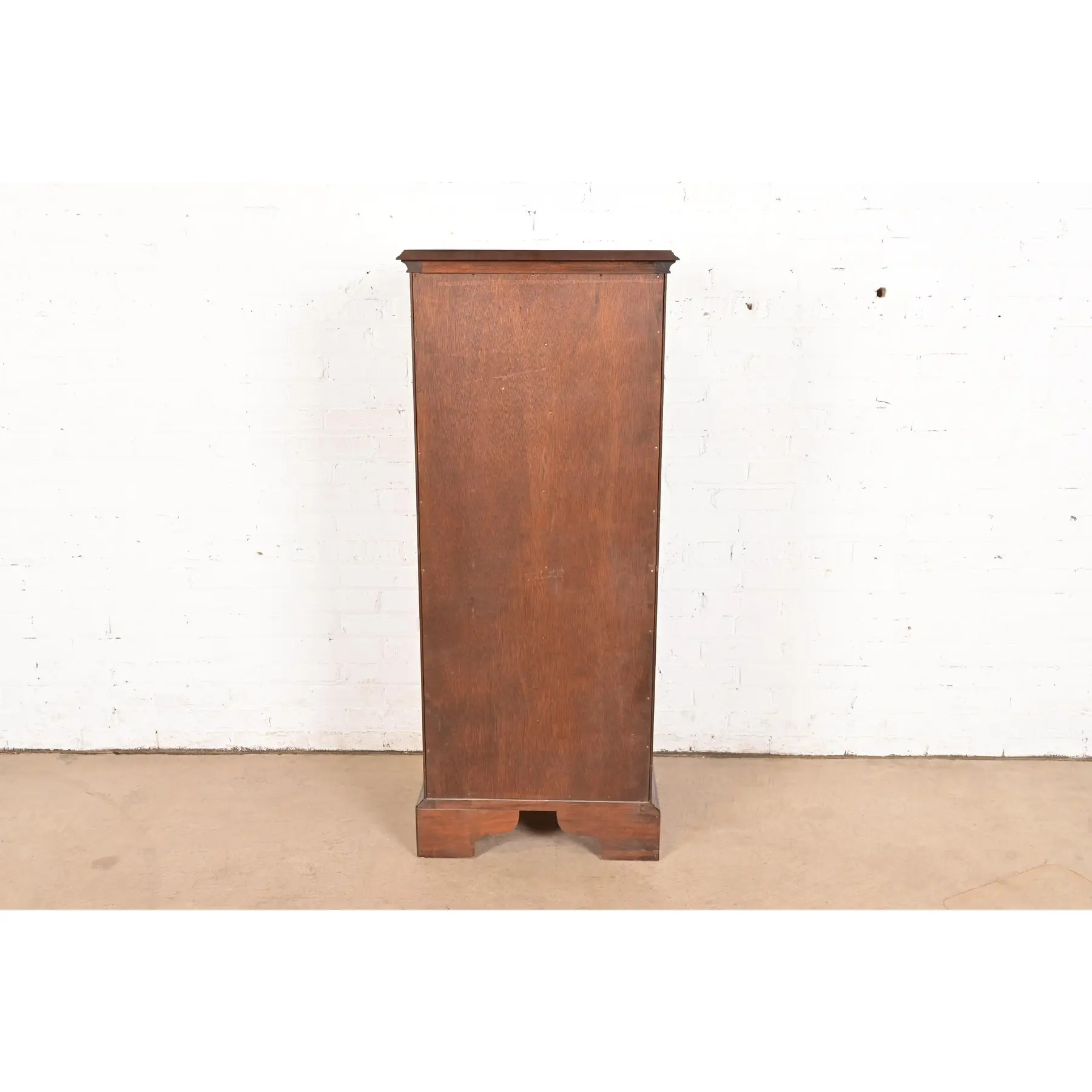 Councill Furniture Georgian Banded Mahogany Lingerie Chest or Semainier - Image 14