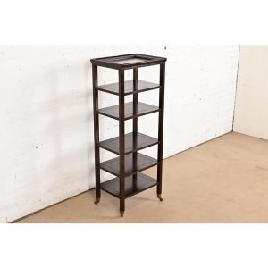 Baker Furniture Modern Regency Mahogany Étagère