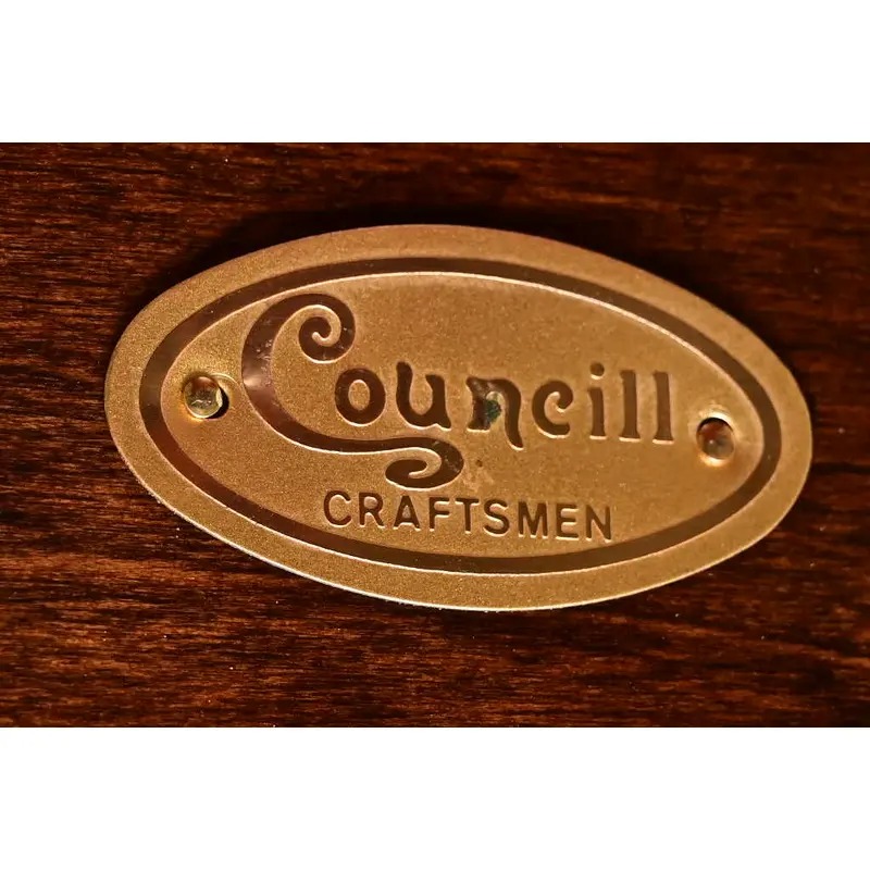 Councill Furniture Georgian Banded Mahogany Double Pedestal Extension Dining Table, Newly Refinished - Image 13