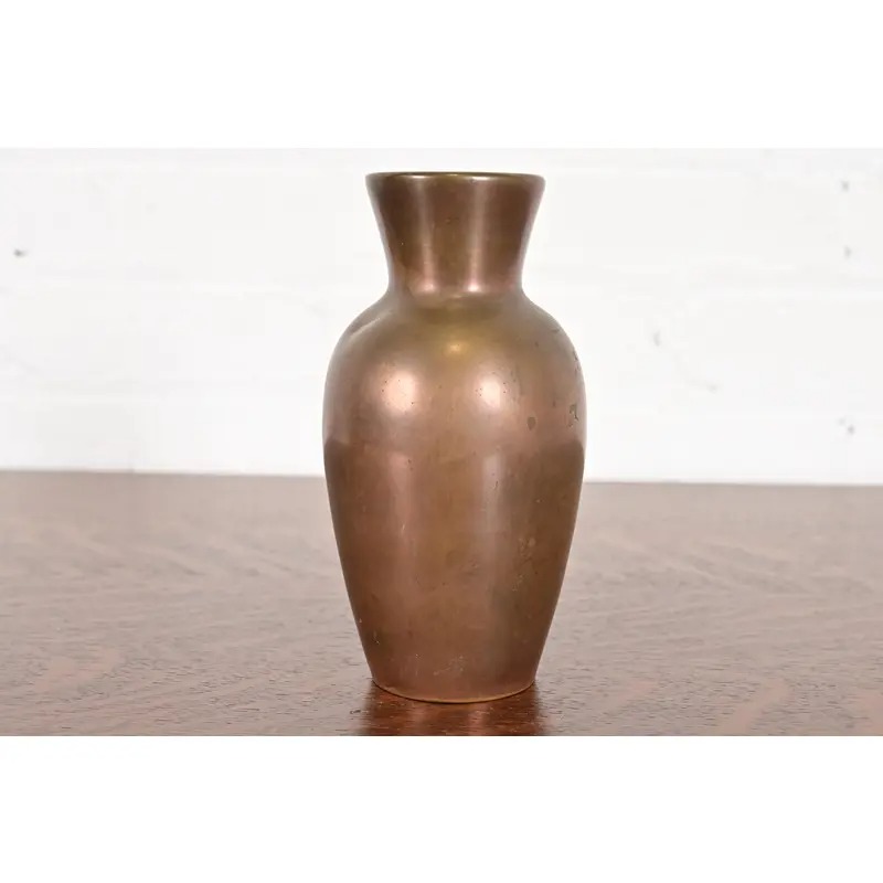 Heintz Arts & Crafts Sterling Silver on Bronze Vase - Image 11