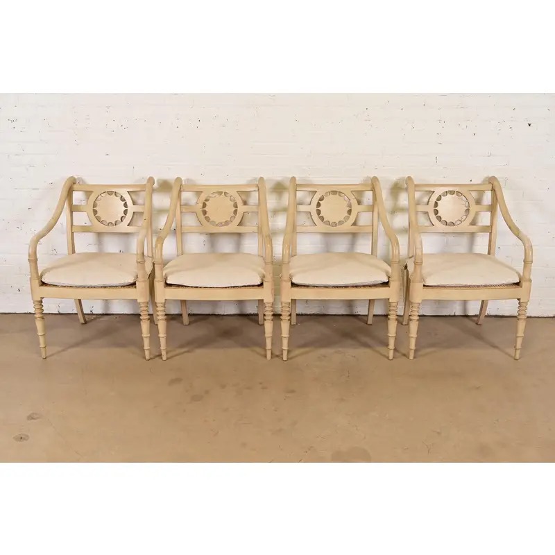 Baker Furniture British Colonial Armchairs, Pair - Image 12