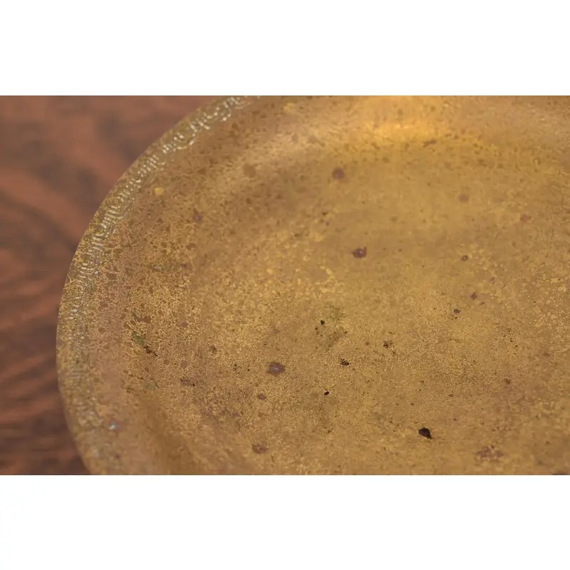 Tiffany Studios New York Bronze Doré Pedestal Bowl or Compote Dish - Image 6