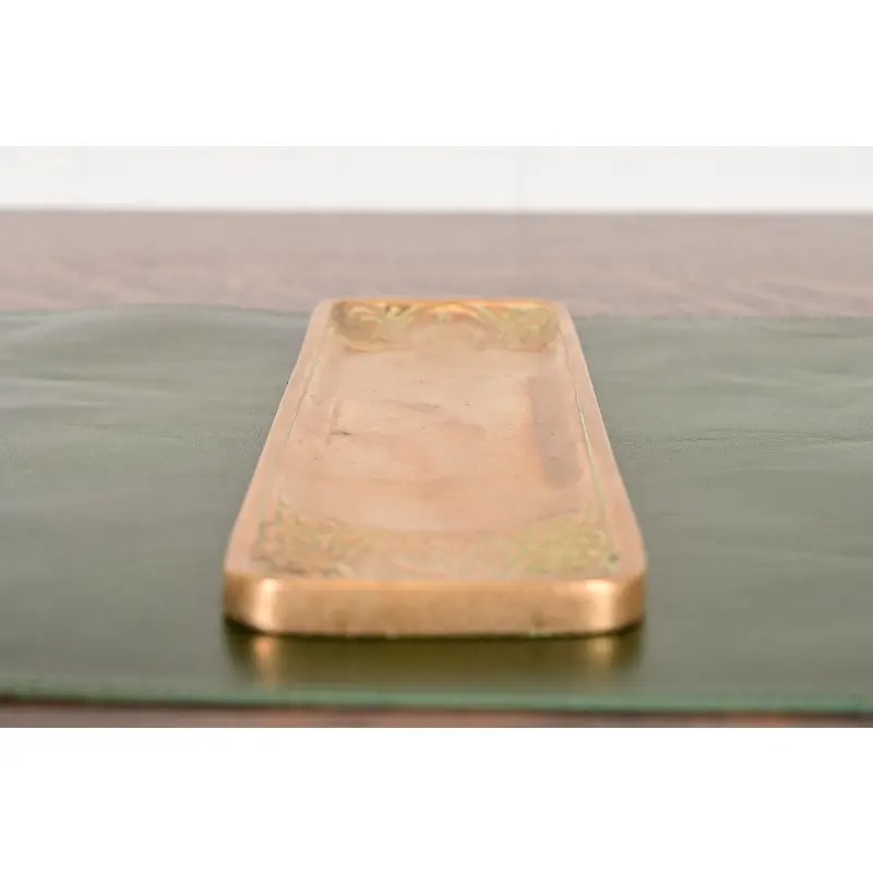 Tiffany Studios New York Zodiac Bronze Doré Pen Tray - Image 6