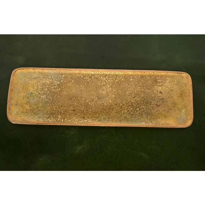 Tiffany Studios New York Zodiac Bronze Doré Pen Tray - Image 7