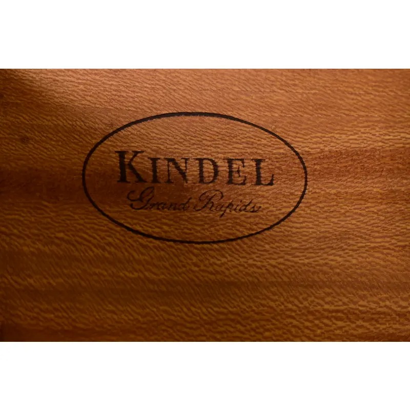 Kindel Furniture French Provincial Louis XV Carved Cherry Wood Highboy Dresser - Image 9