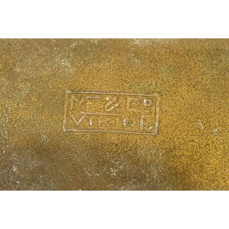 Marshall Field & Co. Antique Viking Bronze Pen Tray, Circa 1910 - Image 10