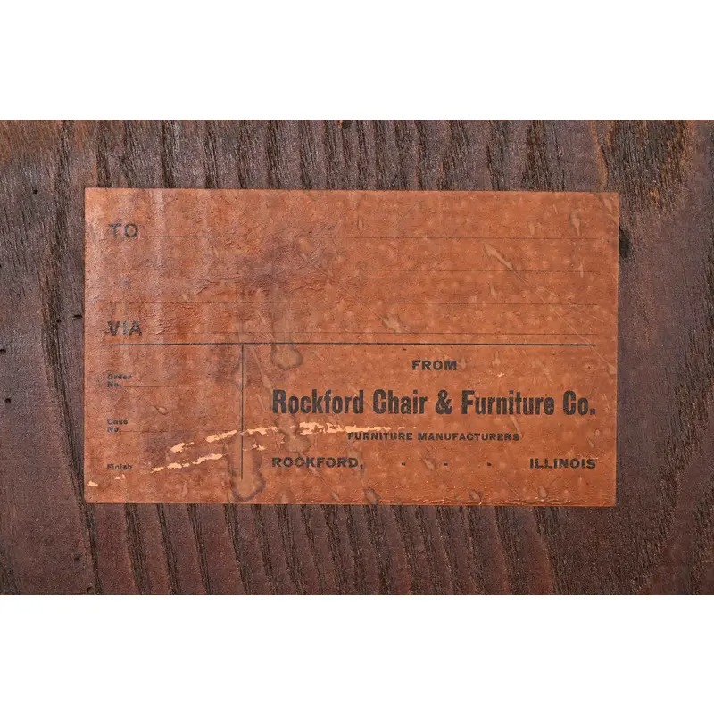 Stickley Brothers Style Antique Mission Oak Arts & Crafts Bookcase Cabinet, Circa 1920s - Image 10