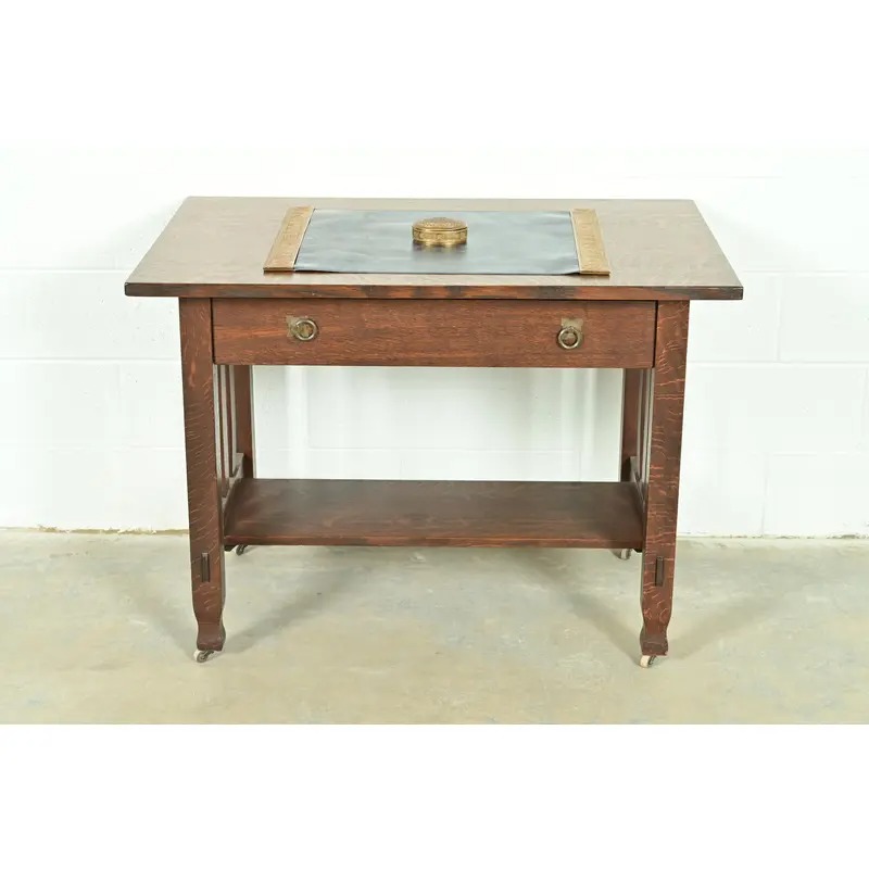 Tiffany Studios New York Adam Pattern Bronze Doré Desk Box or Jewelry Box - Image 10