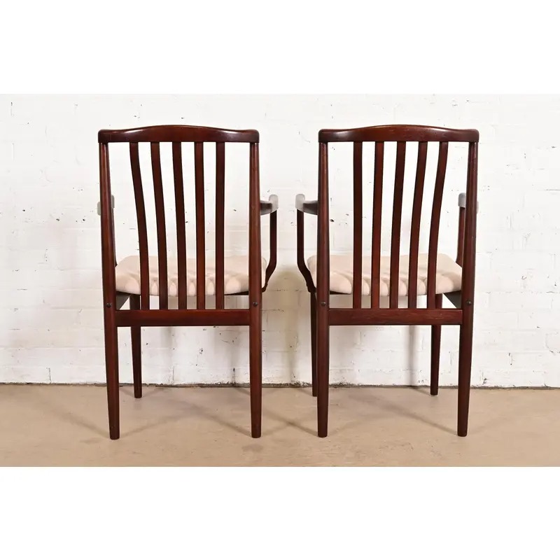 Danish Modern Sculpted Solid Rosewood Dining Chairs by Vamdrup Stolefabrik, Set of Eight - Image 11