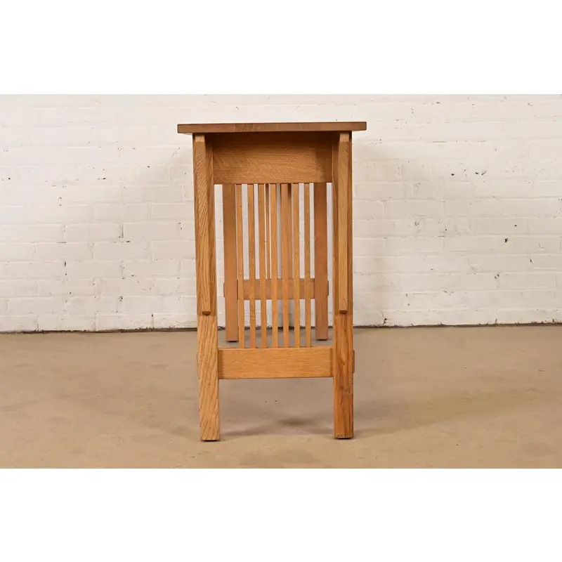Stickley Mission Oak Arts & Crafts Buffet Server or Console Table - Image 11