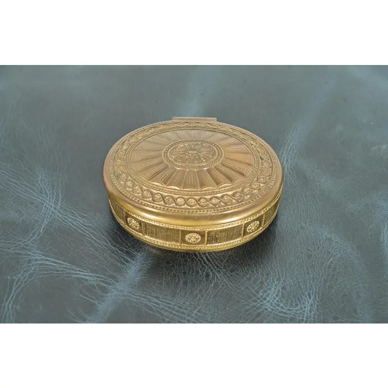 Tiffany Studios New York Adam Pattern Bronze Doré Desk Box or Jewelry Box