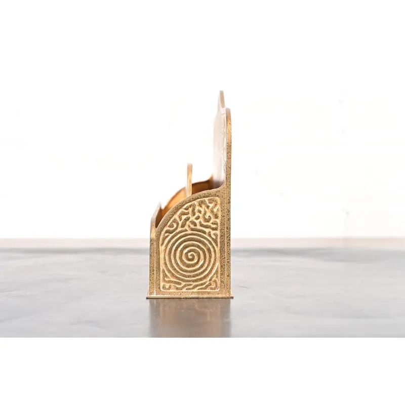 Tiffany Studios New York Zodiac Pattern Bronze Doré Letter Rack - Image 12
