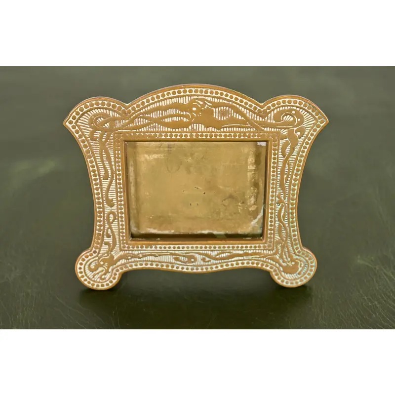 Marshall Field & Co. Antique Viking Bronze Picture Frame or Calendar Frame, Circa 1910 - Image 2
