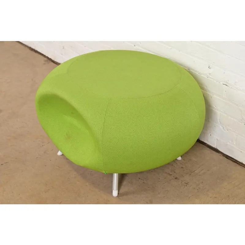 Modern Pebble Scalloped Stool or Ottoman by Allermuir - Image 2