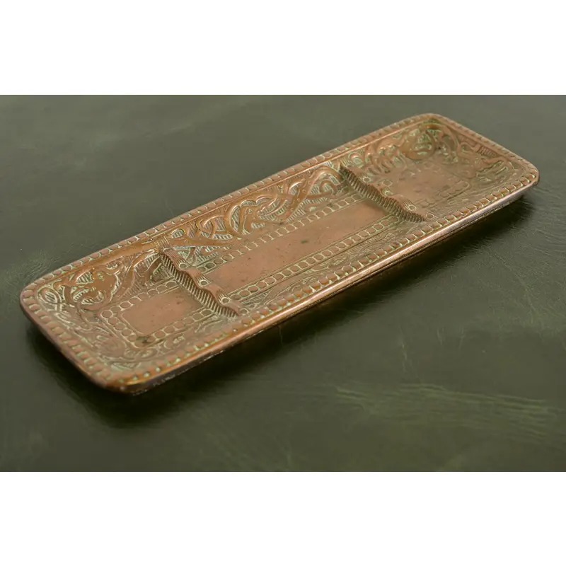 Marshall Field & Co. Antique Viking Bronze Pen Tray, Circa 1910 - Image 3