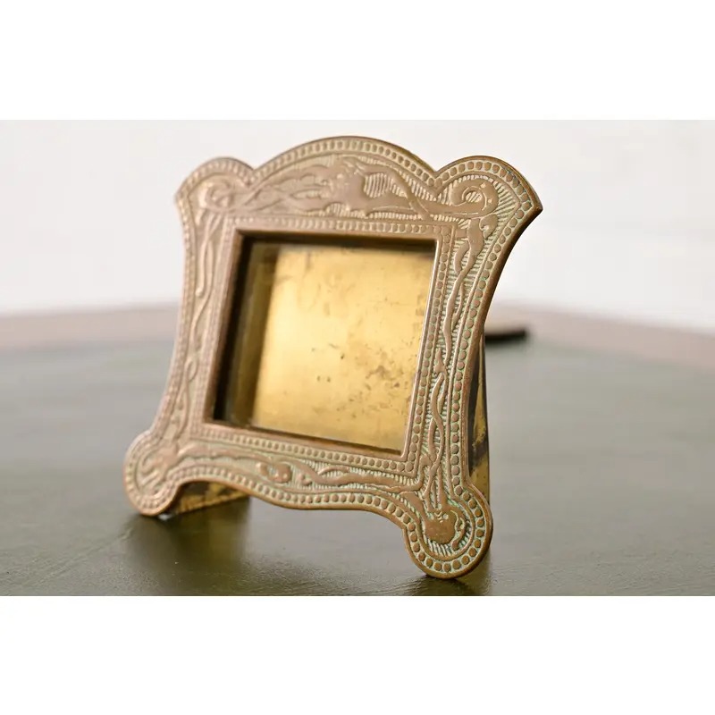 Marshall Field & Co. Antique Viking Bronze Picture Frame or Calendar Frame, Circa 1910 - Image 3