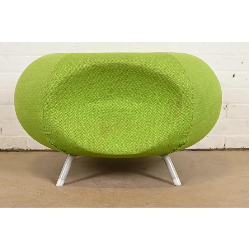 Modern Pebble Scalloped Stool or Ottoman by Allermuir - Image 3