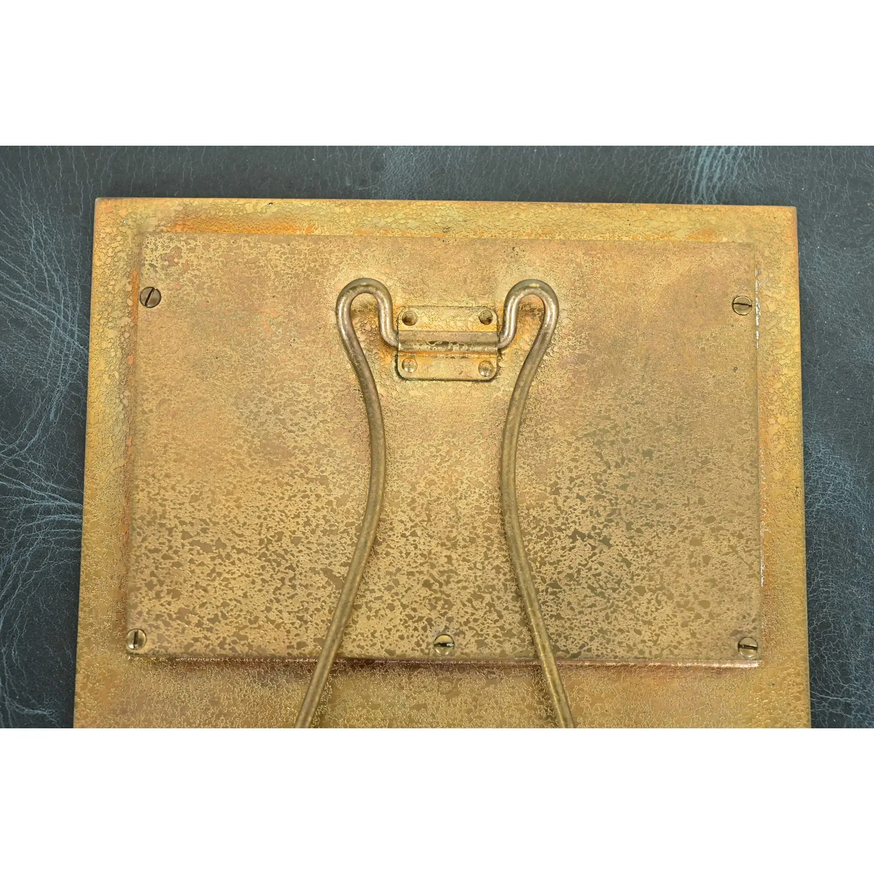 Tiffany Studios New York Adam Pattern Bronze Doré Desk Calendar Frame or Picture Frame - Image 8