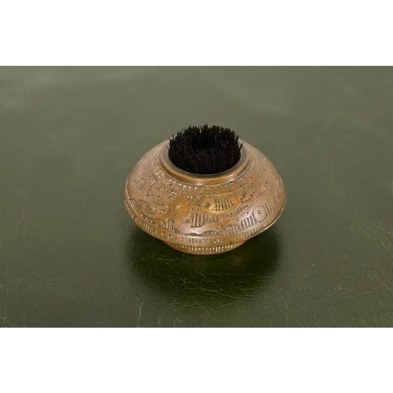 Marshall Field & Co. Antique Viking Bronze Pen Brush, Circa 1910 - Image 4