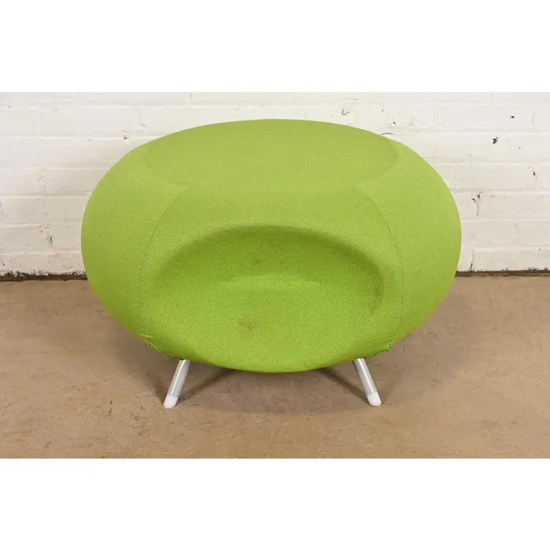 Modern Pebble Scalloped Stool or Ottoman by Allermuir - Image 4