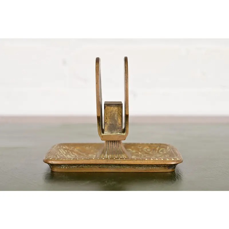 Marshall Field & Co. Antique Viking Bronze Match Box Holder, Circa 1910 - Image 5