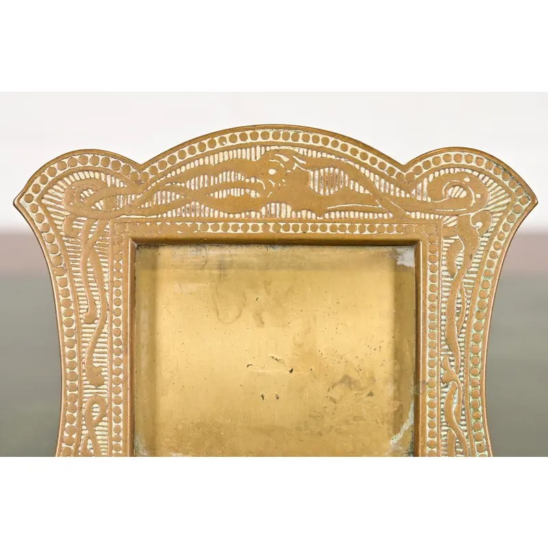 Marshall Field & Co. Antique Viking Bronze Picture Frame or Calendar Frame, Circa 1910 - Image 5