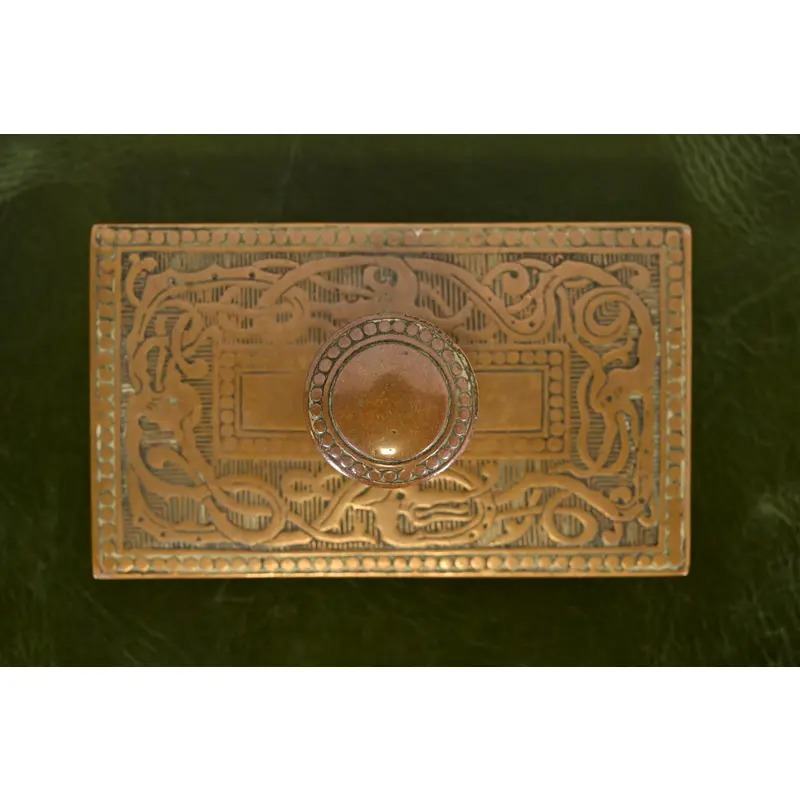 Marshall Field & Co. Antique Viking Bronze Rocker Blotter, Circa 1910 - Image 5