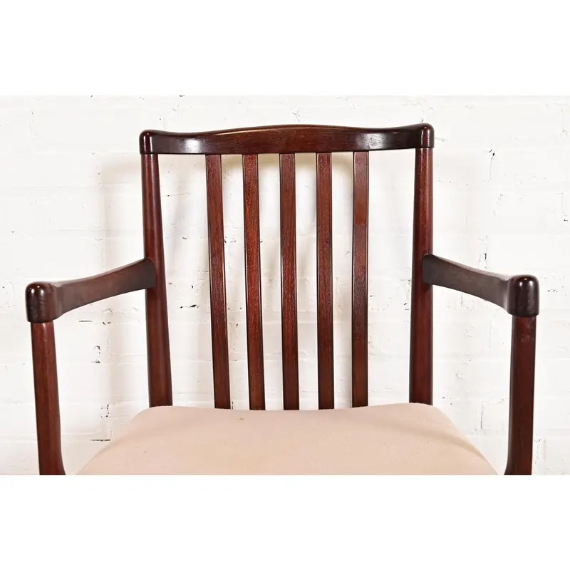 Danish Modern Sculpted Solid Rosewood Armchairs by Vamdrup Stolefabrik, Pair - Image 6