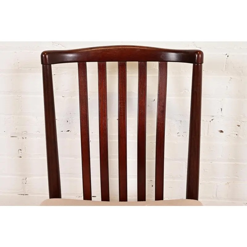 Danish Modern Sculpted Solid Rosewood Side Chairs or Dining Chairs by Vamdrup Stolefabrik, Pair - Image 6