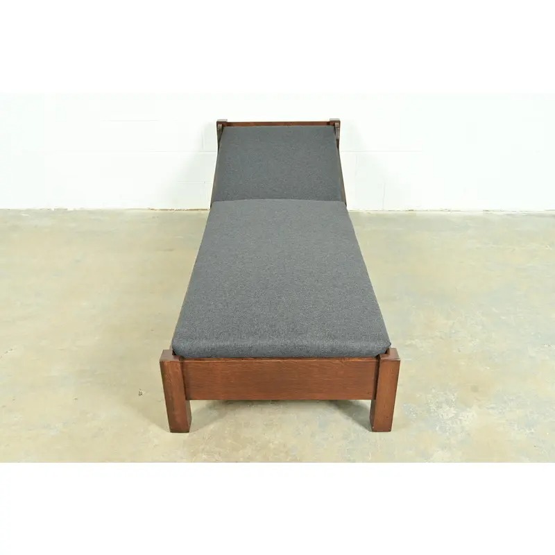 Limbert Antique Mission Oak Arts & Crafts Daybed, Newly Restored - Image 6