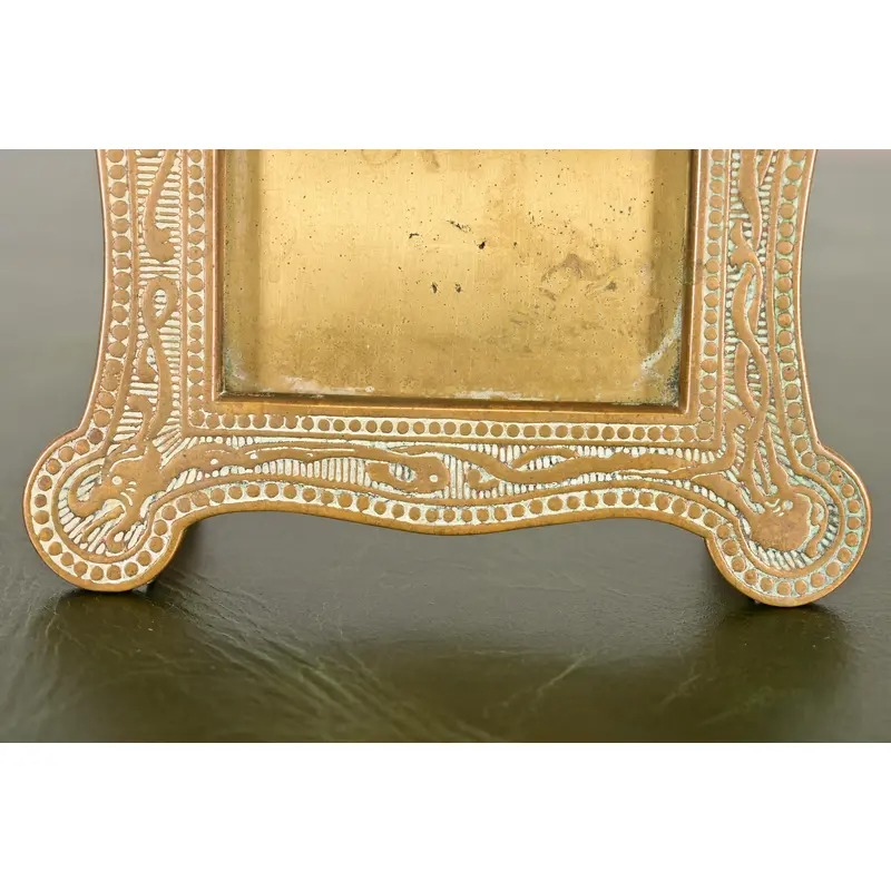 Marshall Field & Co. Antique Viking Bronze Picture Frame or Calendar Frame, Circa 1910 - Image 6