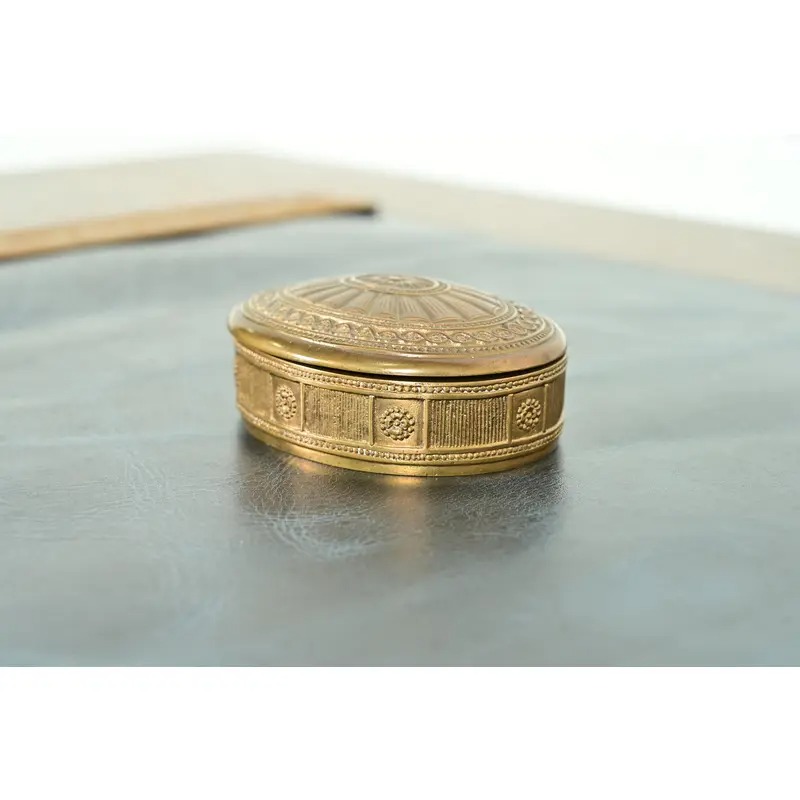 Tiffany Studios New York Adam Pattern Bronze Doré Desk Box or Jewelry Box - Image 6